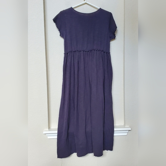 NATURAL LIFE Dark Gray Mid Gathered Dress. Size Medium - Picture 5 of 6